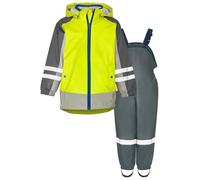 Playshoes Regen-Set, Zweiteilig 3-in-1 Regenjacke und Regenhose, Fleece-Futter