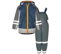 Playshoes Regen-Set, Zweiteilig 3-in-1 Regenjacke und Regenhose, Fleece-Futter
