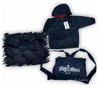 Playshoes Regenjacke in Marine von PLAYHOES klein & handlich verpackbar zum Rucksack Gr. 92-110 tragbar