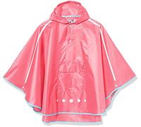 Playshoes Unisex Kinder Regen-Poncho Faltbar Regenjacke Regenmantel Regenbekleidung, pink, M