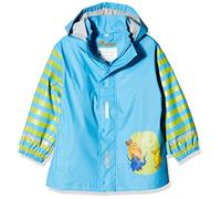 Playshoes Regenjacke Unisex Kinder Wind- und wasserdicht Regenmantel Regenbekleidung, blau Die Maus, 140