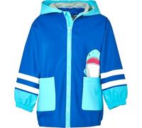 Playshoes Regenjacke Unisex Kinder Wind- und wasserdicht Regenmantel Regenbekleidung, Hai, 80