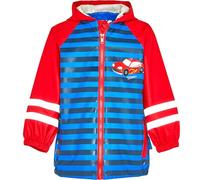 Playshoes Regenjacke Unisex Kinder Wind- und wasserdicht Regenmantel Regenbekleidung, Rennwagen, 92