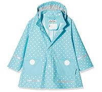 Playshoes Regenjacke Unisex Kinder Wind- und wasserdicht Regenmantel Regenbekleidung, türkis Punkte, 98