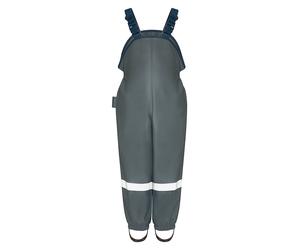 Playshoes Regenlatzhose in Dunkelgrau - Größe 128 | Babyhosen