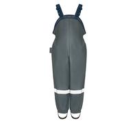 Playshoes Unisex Kinder Matschhose Regenlatzhose Ungefüttert Wind-und wasserdichte Regenhose Regenbekleidung, dunkelgrau, 86