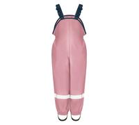 Playshoes - Regen-Latzhose WARM mit Fleecefutter in rosa Gr.104