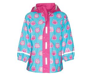 Playshoes Regenmantel in Hellblau - Größe 128 | Kinder Outdoor Jacken