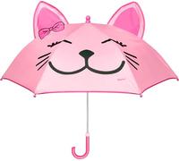 Playshoes Kinder Regenschirm Katze Rosa