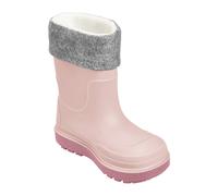 Playshoes Regenstiefel mit Futter (Herausnehmbar) Unisex Kinder Gummistiefel, Rosa Socke, 21 EU