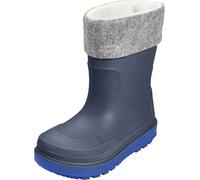 Playshoes Regenstiefel mit Futter (Herausnehmbar) Unisex Kinder Gummistiefel, Marine Socke, 25 EU