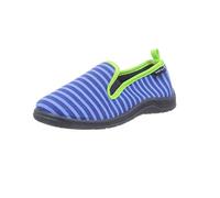 Playshoes Hausschuhe Ringel – Unisex-Kinder, Blau, Größe 28/29