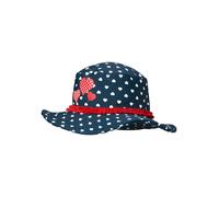 Playshoes Sonnenhut "Herzchen" in Dunkelblau - Größe 51 cm | Kindermuetzen