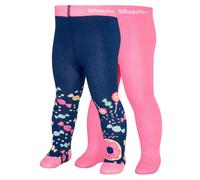 Playshoes Strumpfhose 2er Pack - Bonbons Marine Rosa - Gr. 62/68