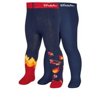 Playshoes Strumpfhose 2er Pack - Feuerwehr Marine - Gr. 62/68