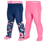 Playshoes Strumpfhose 2er Pack - Bonbons Marine Rosa - Gr. 62/68
