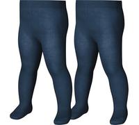 Playshoes Strumpfhose Unisex Kinder Strumpfhose, marine Doppelpack, 74/80