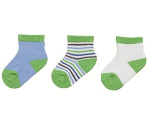 Playshoes Unisex Baby Erstlingssocken Geringelt 495116, 900 - Grün, Einheitsgröße (Herstellergröße: 0-3M)