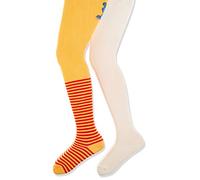 Playshoes Unisex Baby Strumpfhose Nilpferd 2er Pack 498936, 900 - Beige, 50-56