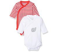 Playshoes Unisex Baby Wickel-body 1/1-arm 2er Pack Wal 809504, 8 - Rot, 62