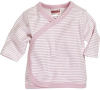 Schnizler Baby-Unisex Flügelhemd Langarm Ringel Hemd, Rosa (Weiß/Rose 586), Frühchen (Herstellergröße: 44)