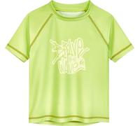 Playshoes Unisex Kinder Badeshirt Rash-Guard-Shirt, Grün Wave, 134-140