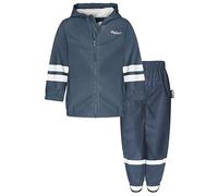 Playshoes Unisex Kinder Basic Regenanzug, Uni Bund Marine, 140
