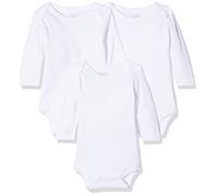 Playshoes Unisex Kinder Body, Weiß, 1/1-Arm, 3er-Pack, 74-80