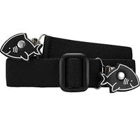 Playshoes Unisex Kinder Elastik Hai-Clip Uni Gürtel, Schwarz, 116-140