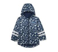 Playshoes Unisex Kinder Fleece-futter Regenmantel Regenjacke Regenbekleidung, Marine Waldtiere, 86 EU