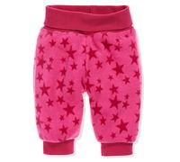 Playshoes Unisex Kinder Fleece-Pumphose Baby-Hose, Pink Sterne,92
