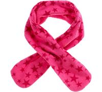 Playshoes Unisex Kinder Fleece-Steckschal Winter-Schal, pink Sterne, one size