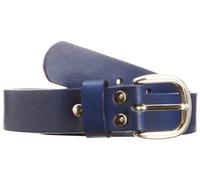 Playshoes Unisex - Kinder Gürtel 601500 Ledergürtel für Kinder, Gr. 65, Blau (marine)