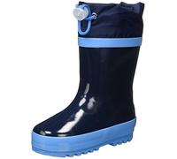 Playshoes Unisex-Kinder Basic Gummistiefel warm gefüttert mit Reflektoren, Blau (marine), 30/31 EU