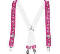 Playshoes Unisex Kinder Hosenträger Edelweiß Hosenträger, Rosa (Rosa 18), 60cm