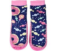 Playshoes Unisex Kinder Hüttenschuh Hausschuh, Marine Rosa Bonbons, 28/29 EU