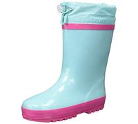 Playshoes Unisex-Kinder Basic Gummistiefel warm gefüttert mit Reflektoren, Türkis (türkis), 28/29 EU