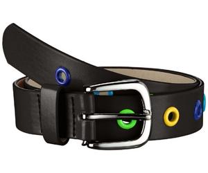 Playshoes Unisex Kinder Pu-gürtel Mit Nieten Belt, Schwarz (Schwarz), 55 EU