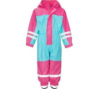 Playshoes Unisex Kinder Regen-anzug Mit Fleece-futter Warmer Wasserdichter Matschanzug Regenbekleidung, Türkis Overall, 110 EU