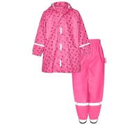 Playshoes Unisex Kinder Regen-Set Regenhose Regenanzug, Herzchen Bund, 104