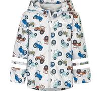 Playshoes Unisex Kinder Regenjacke Outdoorjacke, Traktoren, 128 cm