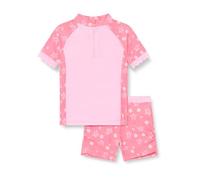 Playshoes Unisex Kinder UV-Schutz Bade-Set zweiteilig Schwimmshirt Badeshorts Badebekleidung, Hawaii, 74/80