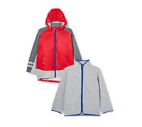Playshoes Unisex Kinder Wasserdichte Funktions-jacke 3 In 1 Regenmantel Regenjacke Regenbekleidung, Rot,116