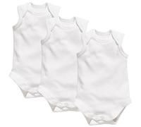 Playshoes Unisex Kleinkind Multipack Baby-Body, weiß ohne Arm 3er Pack, 50/56