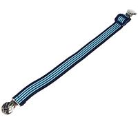 Playshoes Kinder Elastik-Gürtel Fußball-Clip Ringel Hellblau/Marine-116-140