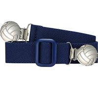 Playshoes Kinder Elastik-Gürtel Fussball-Clip uni Marine-74-110