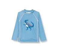 Playshoes Unisex Kinder UV-Schutz Bade Shirt Schwimmshirt Badebekleidung, Dino blau Langarm, 86/92