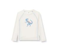 Playshoes UV-Schutz Bade Shirt Unisex Kinder Schwimmshirt Badebekleidung, Dino Ecru Langarm, 74/80