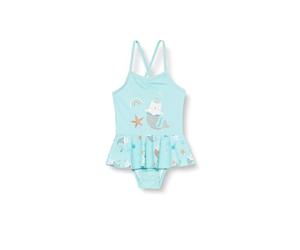 Playshoes UV-Schutz Badeanzug Mädchen Schwimmanzug Badebekleidung, Einhornmeerkatze, 74/80