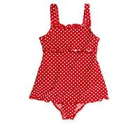 Playshoes Badeanzug UV-Schutz Badeanzug mit Rock Punkte rot Mädchen 461035-8, Farbe Playshoes:rot, Größe Playshoes:110/116